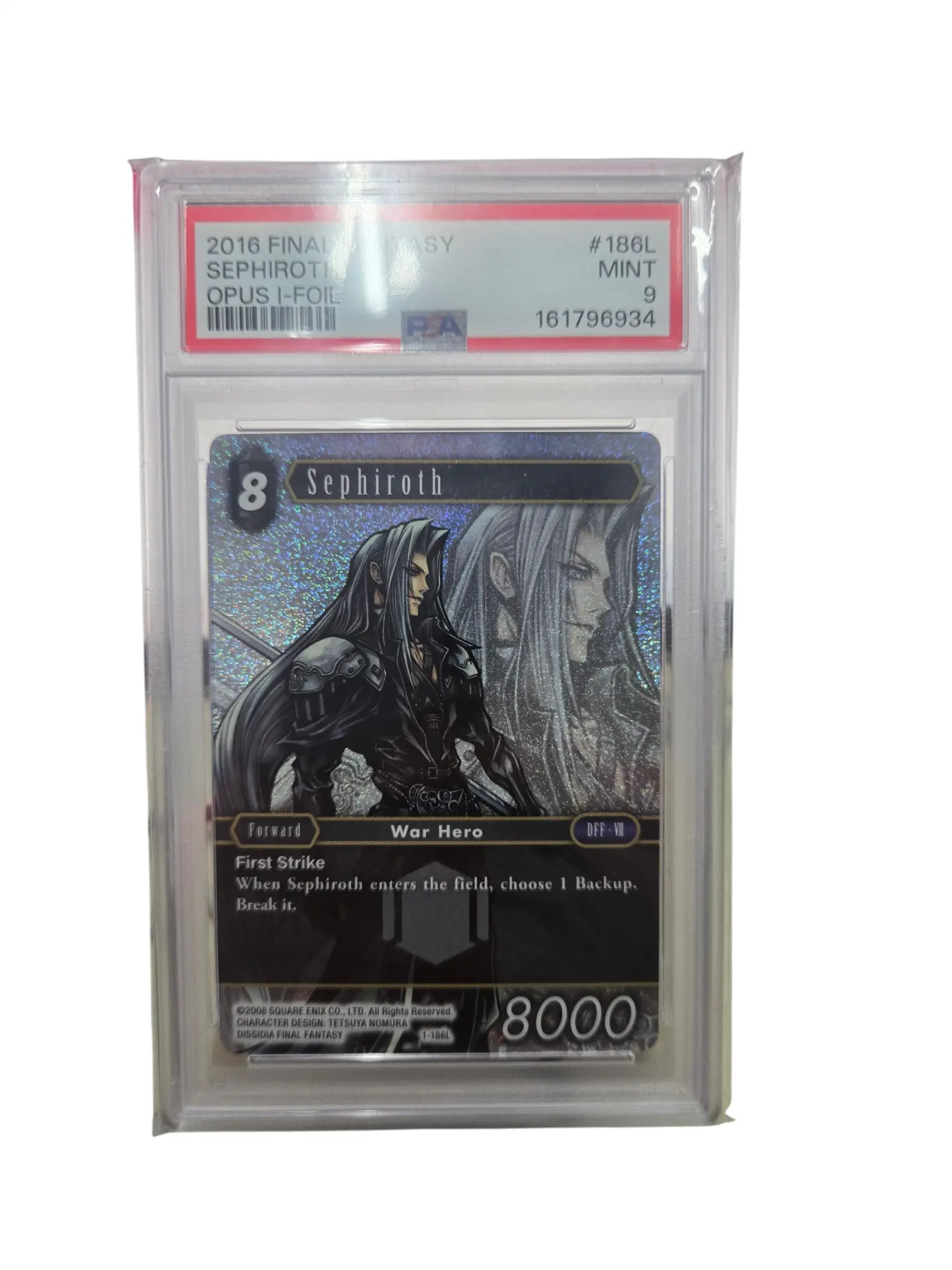 Final Fantasy FFTCG Sephiroth Opus I 1-186L Foil PSA 9 Mint | Own4Less